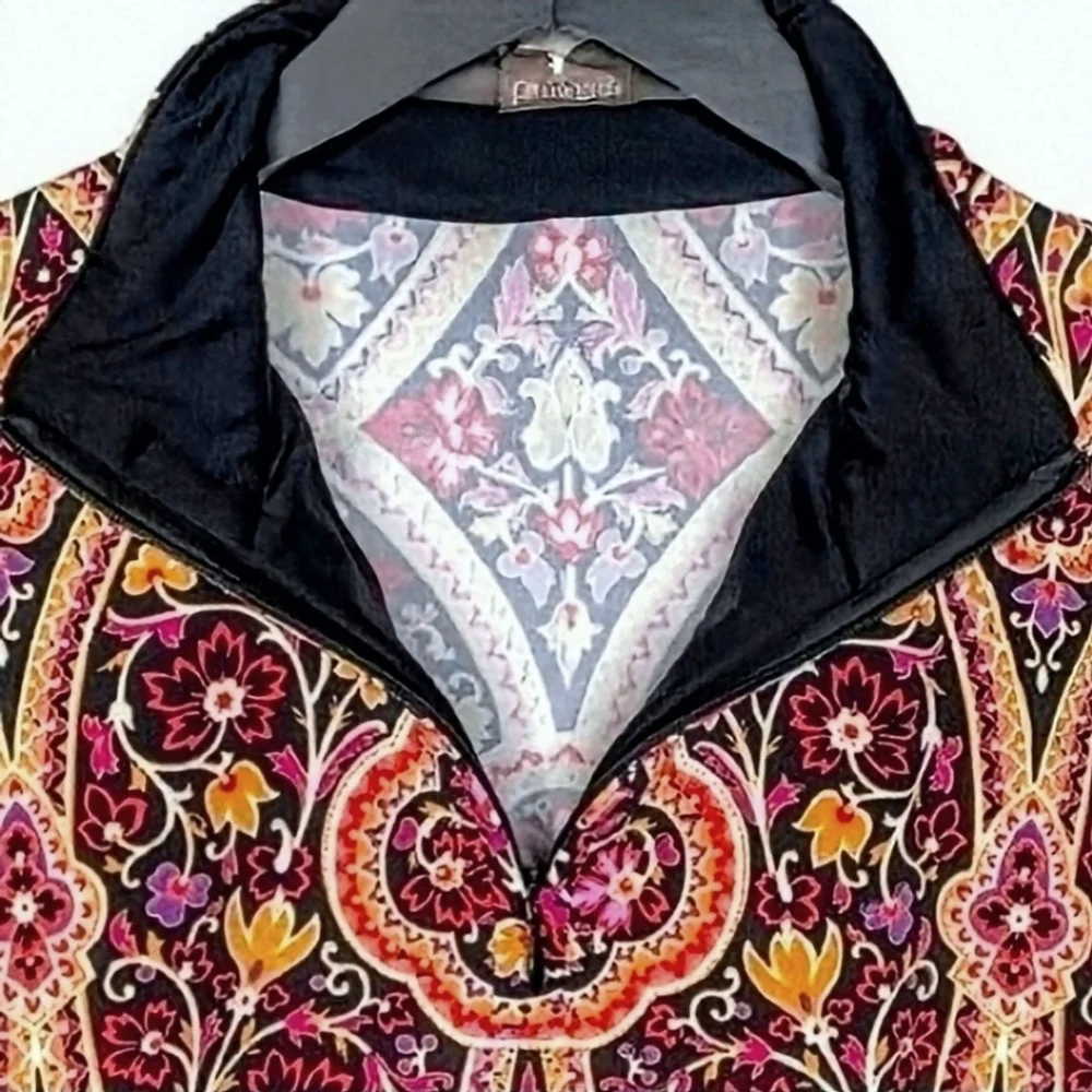 J. Mclauglin Catalina Cloth 1/4 Zip Long Sleeve Popover Top. Sz. L. - Picture 4 of 10